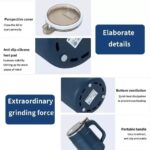 Household Small Powder Grinding Machine, Electric Mini Spice Grinder Add 5 Blades, 304 Stainless Steel Grinding Fine Powder for All Kinds of Grains, Condiments, Coffee Beans (Blue) By Sparkon - Image 3