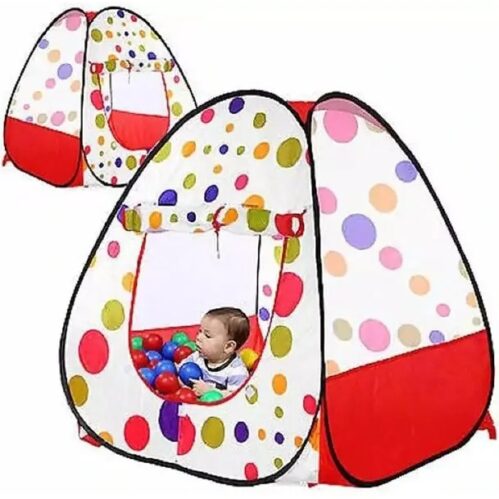 Tent Play House Toy With 50 Ball Set for Kids- Multicolor