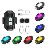 Universal 7 Color Waterproof Strobe LED Light for Motorcycle, Car, Bicycle, Drone Rechargeable Warning Light 1 Piece - Image 2