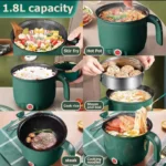 Mini Electric Rice Cooker 1.8 L Non-stick Cooking Machine Double Layer Hot Pot Multifunction Electric Rice Cooker 220V - Image 2