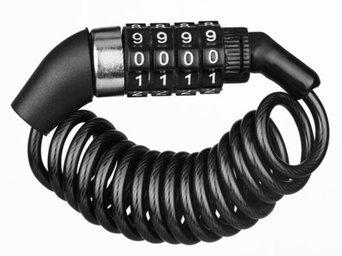Heavy Duty Motorcycle Helmet Lock with 4 Digit- Black