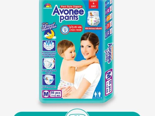 Avonee Disposable Baby Diaper Pant - 3 Midi M (7-12 KG) - 56pcs