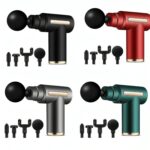 Rechargeable Muscle Relief Massage Gun with Attachments, Portable Handheld Deep Tissue Massager, New USB Charging, Multiple Colors - Image 2