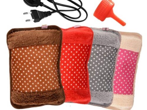 Electric Hot Water Bottle Bag with Ultra-Soft Plush Cover – Safe Thermal Heater for Bedtime Warmth, Hand Comfort & Relief from Cramps, Arthritis and Fatigue Ratings 15