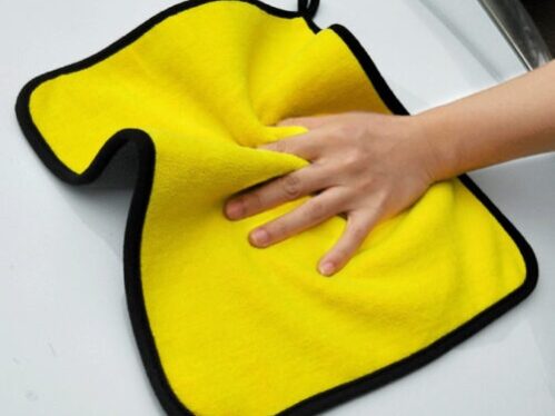 30X30 cm Car Bike Wash Double Layer Ultra Soft Scratch Proof Microfiber Towel