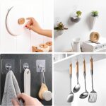 10 Piece Hanger Hook For Bathroom Transparent Strong Self Adhesive Door Wall Hanger Hooks - Image 2