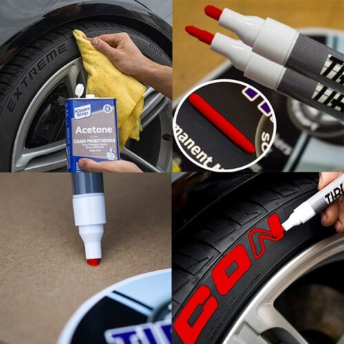 Waterproof tire marking pen for motorcycle and car-1 piece - car accessories