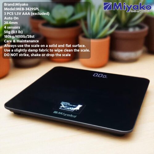 High Quality - Digital Weight Machine/Scale -Miyako electric Personal Scale Comfortable weighing platform/magic Desplay-MEB-3429SPL
