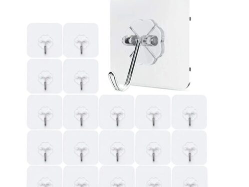 10 Piece Hanger Hook For Bathroom Transparent Strong Self Adhesive Door Wall Hanger Hooks