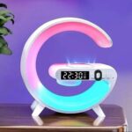 G63 4 In 1 Bluetooth Speaker 10W Multifunctional Wireless Charger LED Atmosphere RGB Night Light Alarm Clock Desk Lamp Bluetooth Speaker Wireless Charging Modern Speaker - Image 4