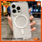 For Apple IPhone 15 / 14 / 13 / 12 / 11 / 11 Pro Max / Anti Yellow Magsafe Magnetic Wireless Charging Case Clear Transparent Shockproof Back Cover Phone case - Image 3