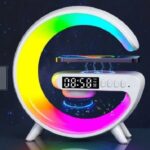 G63 4 In 1 Bluetooth Speaker 10W Multifunctional Wireless Charger LED Atmosphere RGB Night Light Alarm Clock Desk Lamp Bluetooth Speaker Wireless Charging Modern Speaker - Image 5