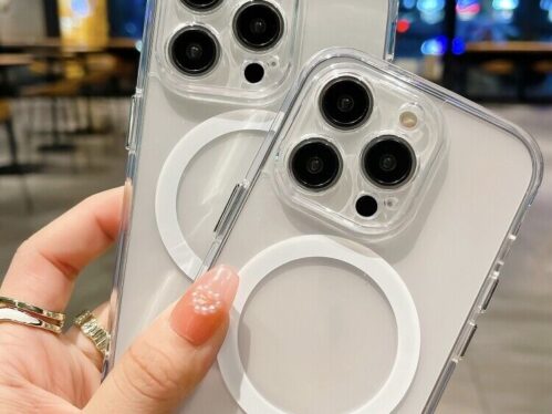 For Apple IPhone 15 / 14 / 13 / 12 / 11 / 11 Pro Max / Anti Yellow Magsafe Magnetic Wireless Charging Case Clear Transparent Shockproof Back Cover Phone case