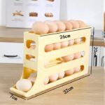 4-Tier Egg Holder for Fridge – Auto-Rolling, Space-Saving Egg Dispenser with Large Capacity (Holds 30 Eggs) - Image 5