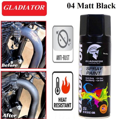 Matt Black Automatic Gladiator Spray Paint hand spray paint, anti-rust Aerosol Spray Paint, metal furniture wood Spray Paint For car Motorcycle