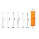 6 Pcs Ear Cleaner Spoon, Curette & Spiral Ear Cleaning Tools - Image 3