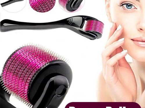 Derma roller for hair growth - Derma roller For Skin 0.5 mm - Micro-Needle for Acne Scars Wrinkles