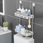 3-Tier Multifunctional Wall Hanging Storage Rack - Kitchen & Bathroom Organizer