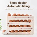 4-Tier Egg Holder for Fridge – Auto-Rolling, Space-Saving Egg Dispenser with Large Capacity (Holds 30 Eggs) - Image 2