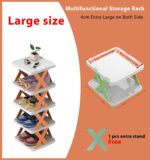 Large Size Multilayer Shoe Rack- 5 Layer Shoe Shelf Removable Shoe Cabinet With Extra X Stand (1pcs) - Image 2