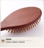 Sandalwood Air Bag Comb Care Scalp Massage Gua Sha Meridian Blood Dredging Hairdressing Tool