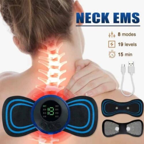 EMS Mini Massager with 2 Pad ,Muscle Stimulator Full Body Relaxation Pain Relief Vibration massager
