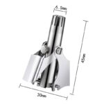 Mini Portable Nose Hair Removal Tool Waterproof Stainless Steel Man Manual Nose Hair Trimmer for Nose Ear Moustache and Whiskers Hair - Image 2