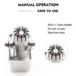 Mini Portable Nose Hair Removal Tool Waterproof Stainless Steel Man Manual Nose Hair Trimmer for Nose Ear Moustache and Whiskers Hair - Image 4