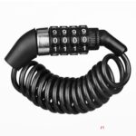 Heavy Duty Motorcycle Helmet Lock with 4 Digit- Black
