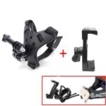 Helmet Chin Easily Mountable and Removable Mobile Mount or Holder for Motorcycle Helmet - Black