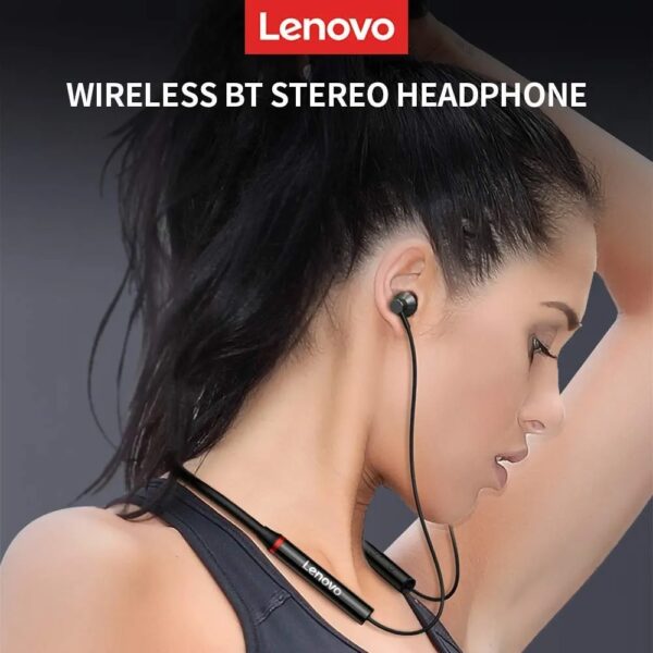 Lenovo HE05X Bluetooth 5.0 Waterproof Neckband, IPX5 Rating, Durable - Image 3