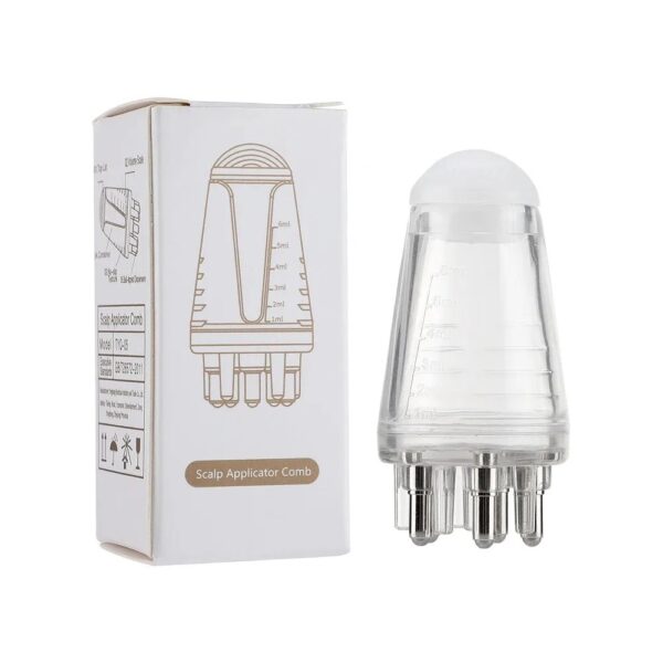 Scalp Applicator Hair Regrowth & Styling Solution Guide Comb Hexagon Head Oil Roller Ball Massage Comb Massage Relaxation Tools - Image 4