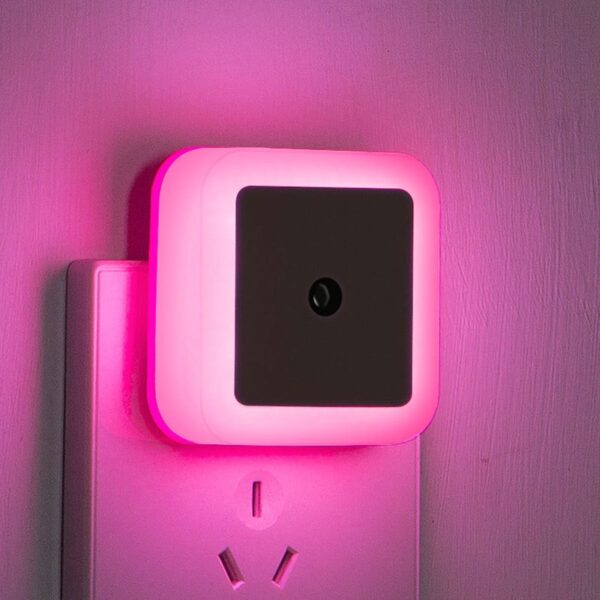 Auto On/Off Mini Wall LED Night Light - Convenient & Smart Bedroom Illumination - Image 5