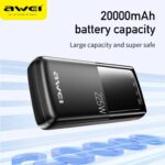 Awei P13K 22.5W PD Powerbank 20000mah Fast Charging - Image 2
