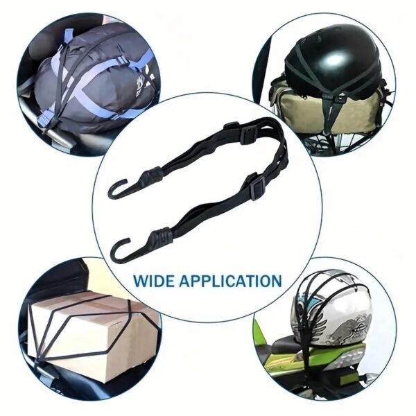 Universal motorcycle luggage Rope Net Elastic Protective Gears rope tension rope Motorcycle Accessories Hooks 60CM - Image 3