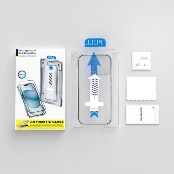 iPhone 16, 15, 14, 13, 12, 11, X All Models Easy Install High Quality 9H Tempered Glass Screen Protector - Image 4