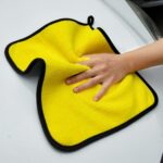 30X30 cm Car Bike Wash Double Layer Ultra Soft Scratch Proof Microfiber Towel
