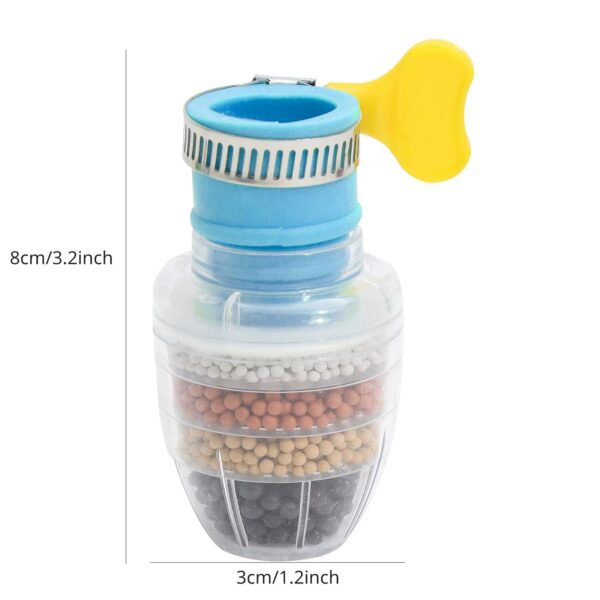 6-layers Purifier Tap Filter Water Saving Kitchen Faucet Bubbler Activated Carbon Filtration Shower Head Nozzle Cleaning Filters - Image 3