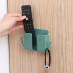 Mobile Phone Charging Hanging Holder Multifunction Wall Mounted Plug Bracket Remote Control Mounted Storage Box - Image 3