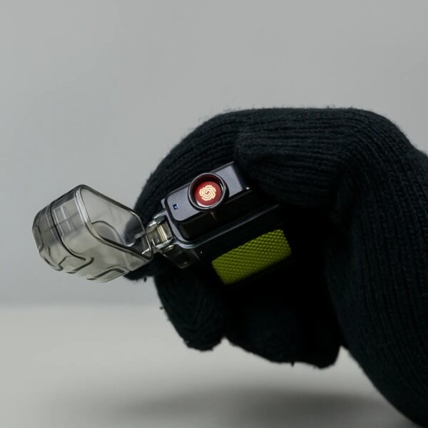 Rechargeable multifunctional keychain light, electric wire lighter, portable light, windproof lighter - Image 4