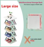 Large Size Multilayer Shoe Rack- 5 Layer Shoe Shelf Removable Shoe Cabinet With Extra X Stand (1pcs) - Image 3