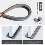 Multicolor Choose Door Bottom Seal Door Draft Stopper Door Sweep Weather Stripping Noise Blocker Window Breeze Blocker Adjustable Door Sweeps - Image 5