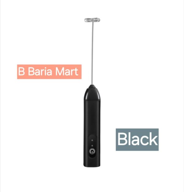 USB Rechargeable Handheld Egg Beater 3 Speeds Electric Milk . - Image 3