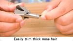 Mini Portable Nose Hair Removal Tool Waterproof Stainless Steel Man Manual Nose Hair Trimmer for Nose Ear Moustache and Whiskers Hair - Image 5