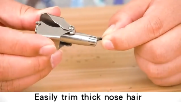Mini Portable Nose Hair Removal Tool Waterproof Stainless Steel Man Manual Nose Hair Trimmer for Nose Ear Moustache and Whiskers Hair - Image 5