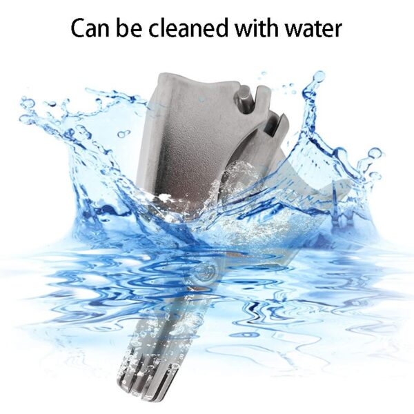 Mini Portable Nose Hair Removal Tool Waterproof Stainless Steel Man Manual Nose Hair Trimmer for Nose Ear Moustache and Whiskers Hair - Image 3